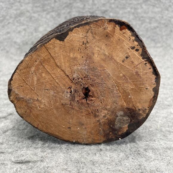 Rastafarian African Man 12.75”Carved Wood Bust Head Folk Art Jamaican Dread Head - Picture 7 of 7